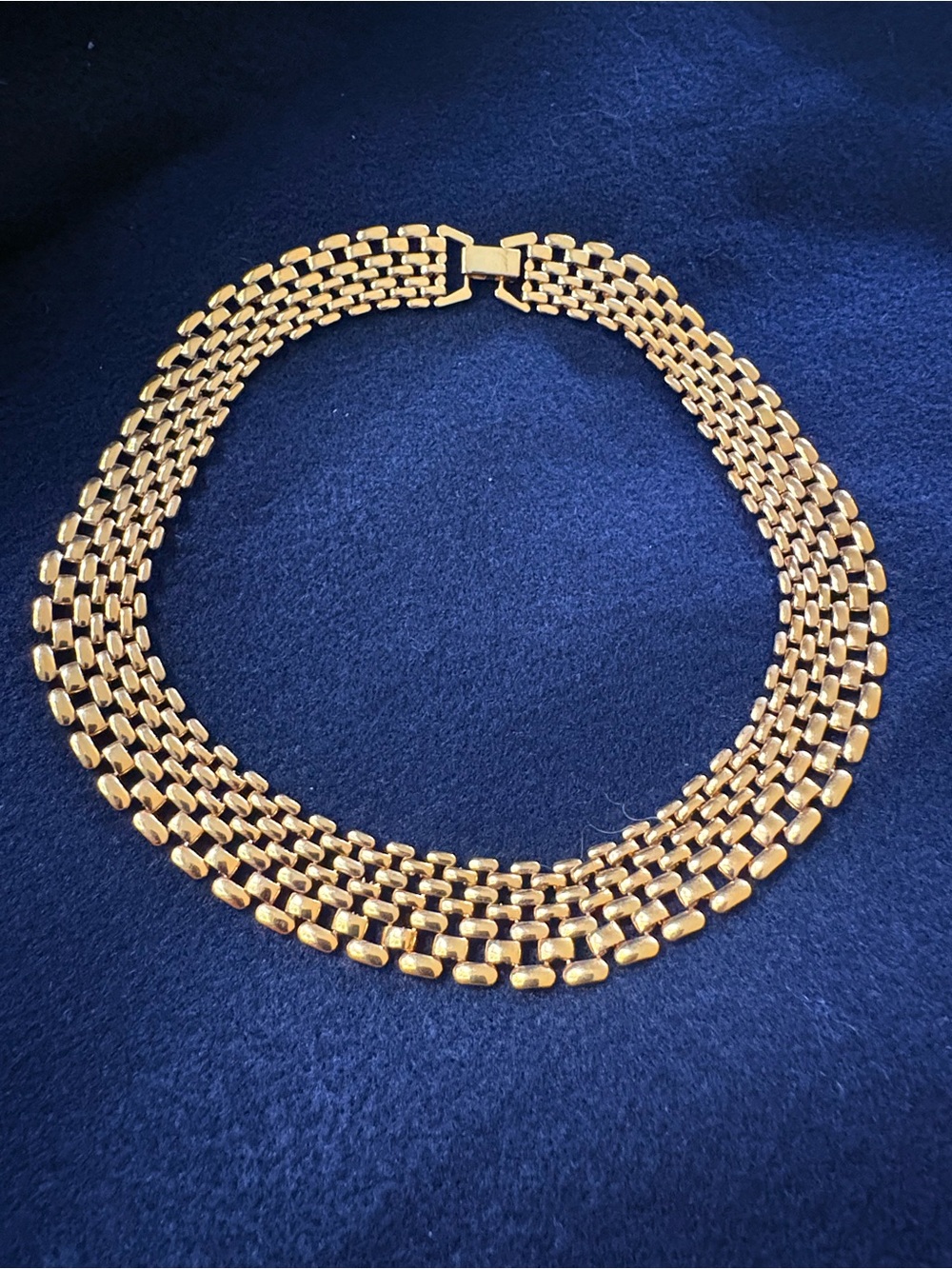 Vintage Napier Panther link choker 16 1/2"